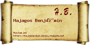 Hajagos Benjámin névjegykártya