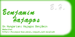 benjamin hajagos business card